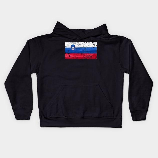 Slovenia Flag Kids Hoodie by Dojaja